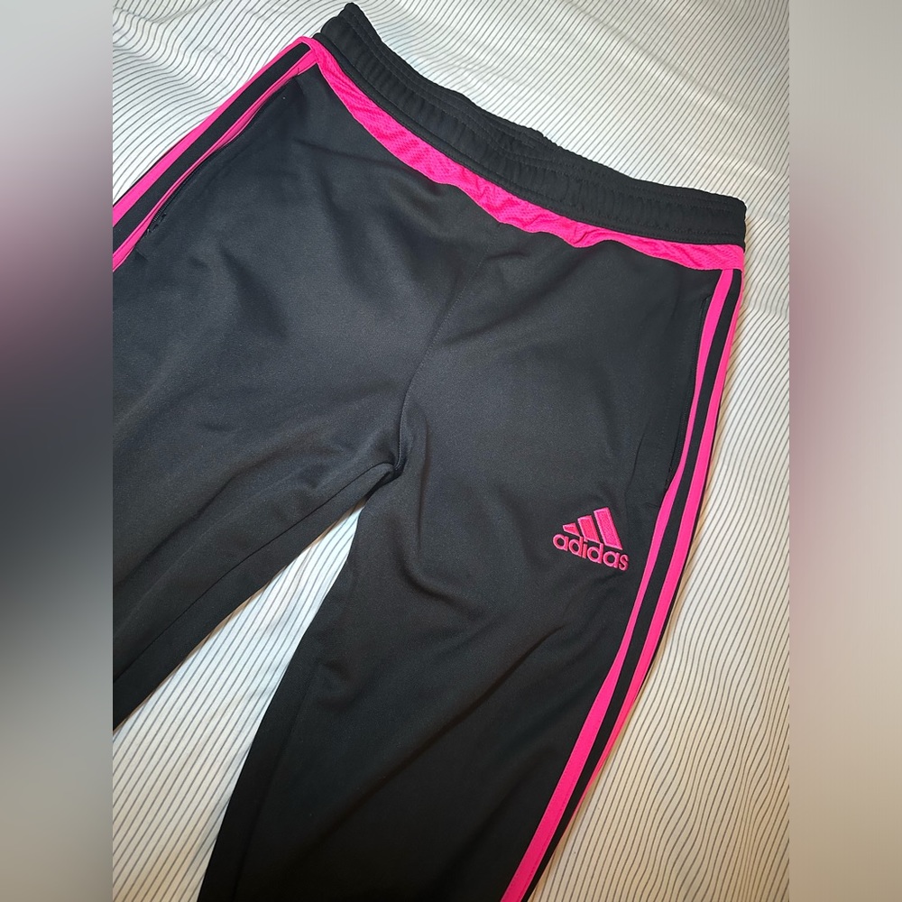 Pink & Black Adidas Track Pants